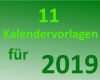 Fotokalender 2019 Vorlage Erstaunlich 11 Kostenlose Kalender Vorlagen Für 2019