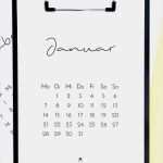 Fotokalender 2019 Vorlage Schön Druckvorlage Minimalistischer Kalender 2019