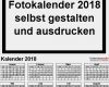 Fotokalender Vorlage 2019 Beste Fotokalender 2018 Als Word Vorlagen Zum Ausdrucken