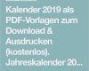 Fotokalender Vorlage 2019 Großartig Kalender 2019 Als Pdf Vorlagen Zum Download & Ausdrucken