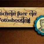 Fotoshooting Gutschein Vorlage Schönste Gutschein Fotoshooting Foto &amp; Bild