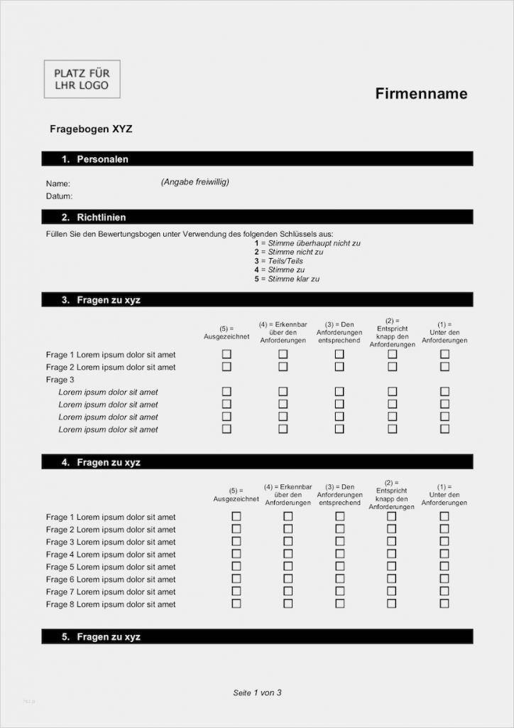 Fragebogen Kundenzufriedenheit Vorlage Word Genial Fragebogen Vorlage Gratis Word Vorlage