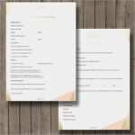 Fragebogendesign Vorlagen Erstaunlich 2 Seitiger Fragebogen Für Brautpaare „golden Eye“ Für