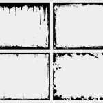 Frames HTML Vorlagen Bewundernswert Conjunto De 4 Marcos Grunge — Vector De Stock © Katerinamk