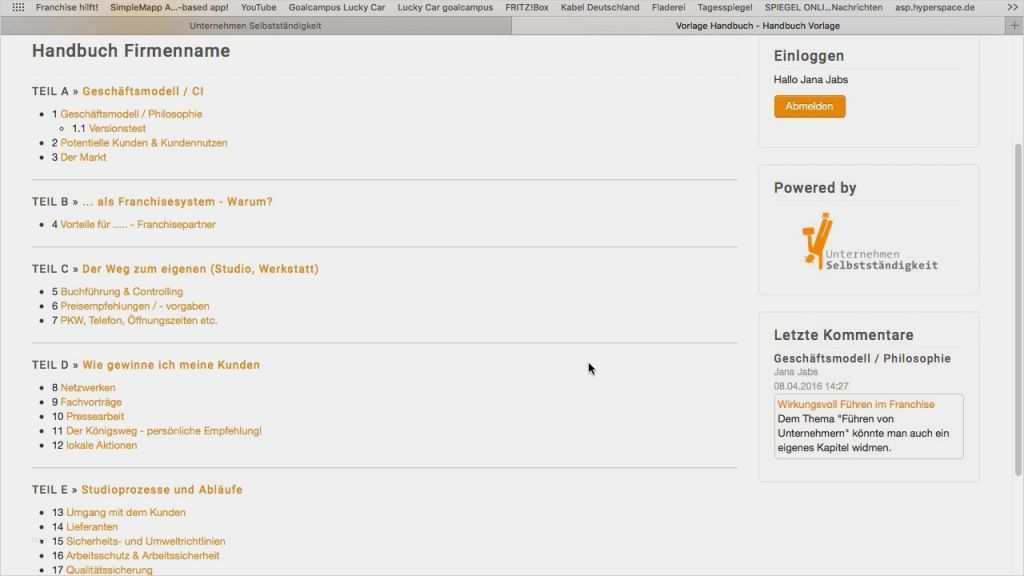 Franchise Handbuch Vorlage Erstaunlich Einführung In Handbuch Vorlage