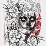Frauengesicht Tattoo Vorlage Erstaunlich La Catrina Tattoo Bedeutung Was Steht Hinter Dem Trend
