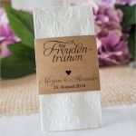 Freudentränen Hochzeit Vorlage Schönste Taschentuch Banderole &quot;vintage Elegance&quot; 10er Set