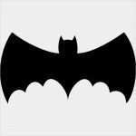 Friedhof Tattoo Vorlage Angenehm Fledermaus Silhouette Mit Großen Flügeln