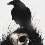 Friedhof Tattoo Vorlage Angenehm Skull and Crow Tattoos Ideas Pinterest