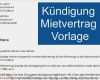 Fristgerechte Kündigung Vorlage Genial Kündigung Mietvertrag Vorlage Download