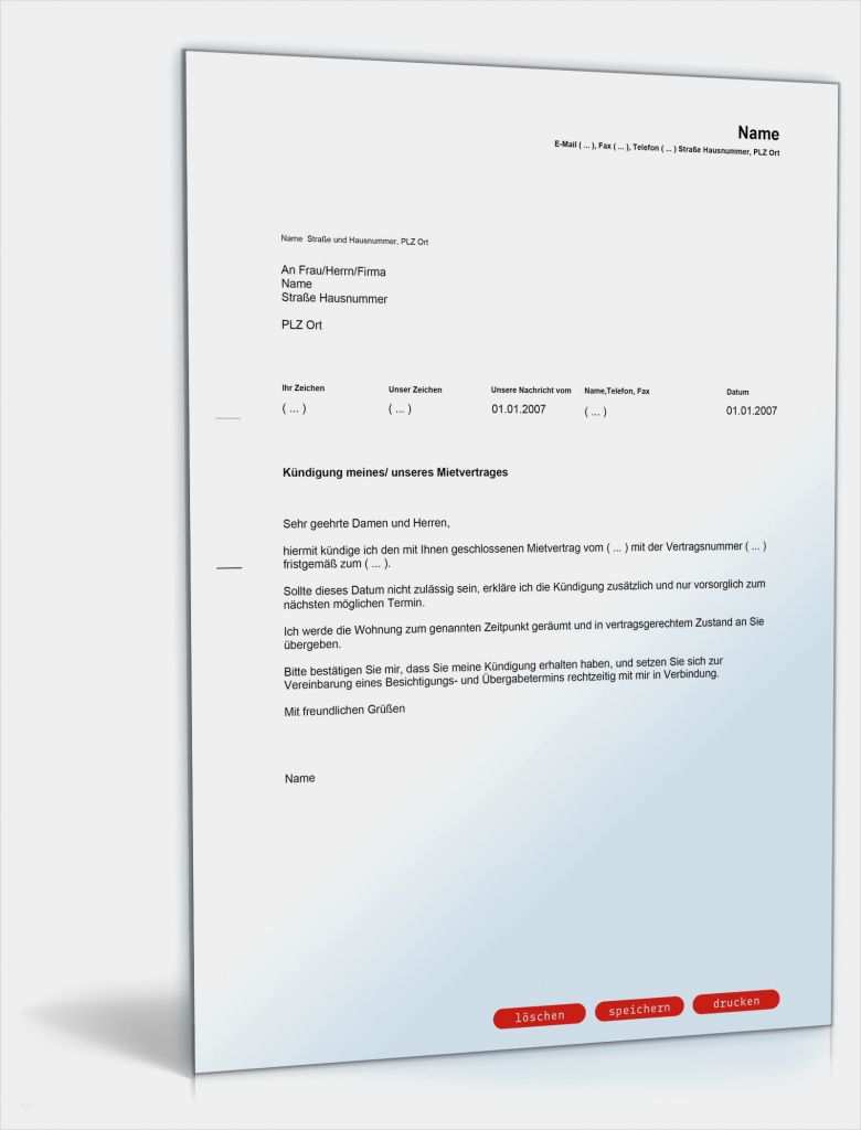 Fristlose Kündigung Vorlage Wunderbar Fristlose Kündigung Mietvertrag
