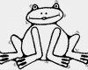 Frosch Vorlage Ausschneiden Schön Sitzender Frosch Ausmalbild & Malvorlage Kinder