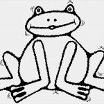 Frosch Vorlage Ausschneiden Schön Sitzender Frosch Ausmalbild &amp; Malvorlage Kinder