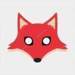 Fuchs Maske Vorlage Angenehm Vetor De Máscara De Raposa — Vetores De Stock © Makc76