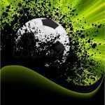 Fußball Plakat Vorlage Süß Grunge Fußball Poster Mit Fußball Vektorgrafik