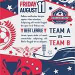 Fußball Plakat Vorlage Süß Vektor Fußball Spiel Finale Plakat Vorlage — Stockvektor