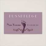 Fußpflege Flyer Vorlagen Inspiration Fußpflege Visitenkarte