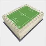 Fussball Fondant Vorlage Neu Disque Pour Gâteau "terrain De Foot" 30 Cm à Prix Minis