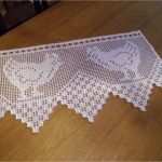 Gardinen Häkeln Vorlagen Gut Häkelgardine In Weiß Gackernde Hühner Handarbeit