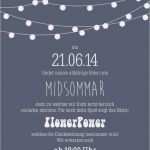 Gartenparty Einladung Vorlage Fabelhaft Midsommar Einladung – Portfolio