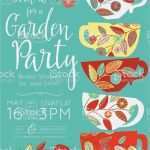 Gartenparty Einladung Vorlage Hübsch Gartenparty Tee Brautdusche Einladung Vorlage Vektor