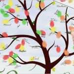 Gästebaum Fingerabdruck Vorlage Luxus Geburtstagsgeschenk Fingerabdruck Baum All Inkl