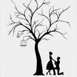 Gästebuch Hochzeit Vorlage Großartig Leinwand Hochzeit Tree Guest Book Bräutigam Und Braut Hand