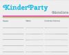 Gästeliste Vorlage Pdf Bewundernswert Kindergeburtstag Gästeliste Vorlage My Kinder Party Ecke