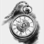 Gear Watch Designer Vorlagen Erstaunlich Pocket Watch Clipart Chain Sketch Pencil and In Color