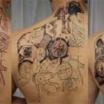 Gear Watch Designer Vorlagen Fabelhaft butterfly Clocks Tattoos Set Tattoo Ideas