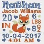 Geburtsanzeige Vorlage Schön Junge Geburtsanzeige Stickmuster Geburt Vorlage Maschine