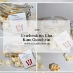 Geburtstag Im Glas Vorlage Genial Die Perfekte Kinogutschein Verpackung Diy Popcorn Mit