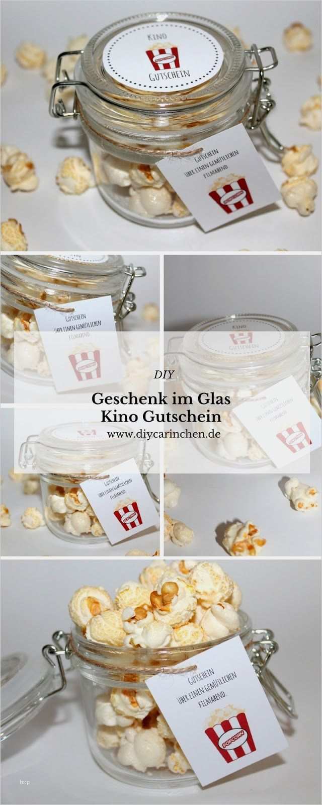Geburtstag Im Glas Vorlage Genial Die Perfekte Kinogutschein Verpackung Diy Popcorn Mit