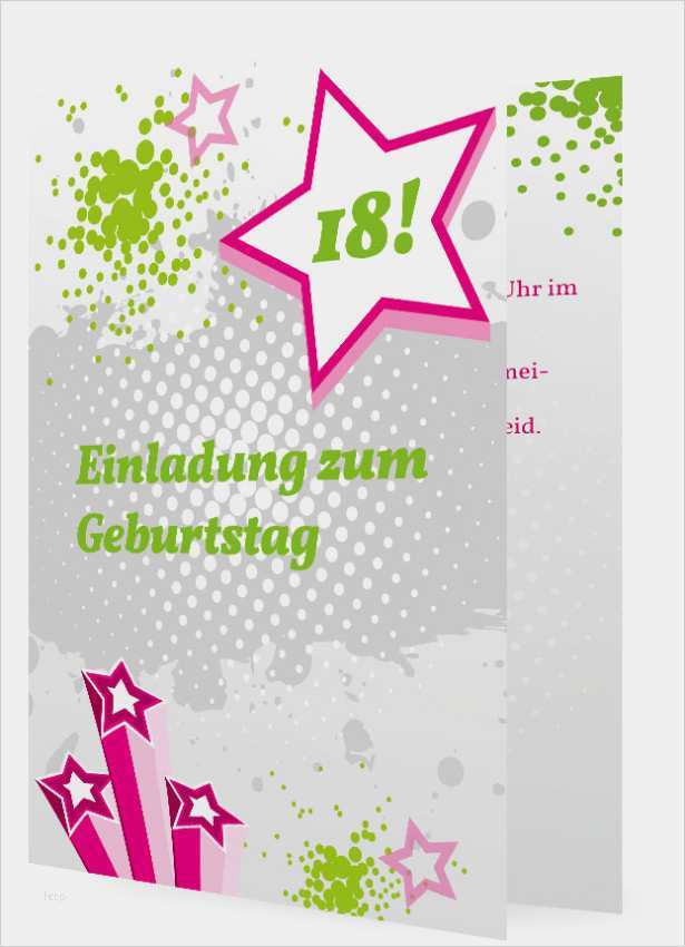 Geburtstagseinladung 18 Vorlagen Großartig Einladung Zum 18 Geburtstag