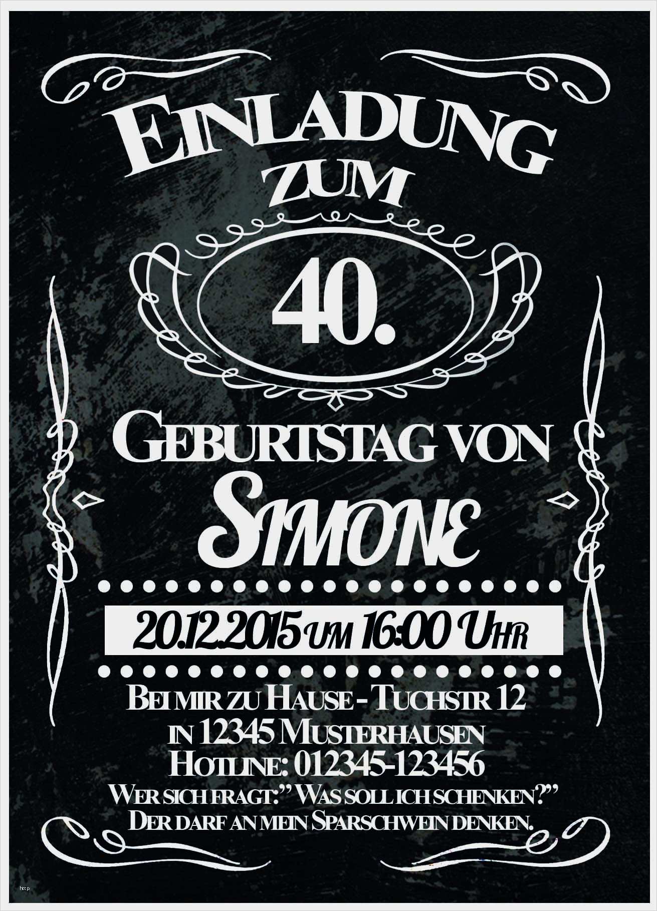 Geburtstagseinladung 50 Geburtstag Vorlagen Gut Einladungskarten 40 Geburtstag