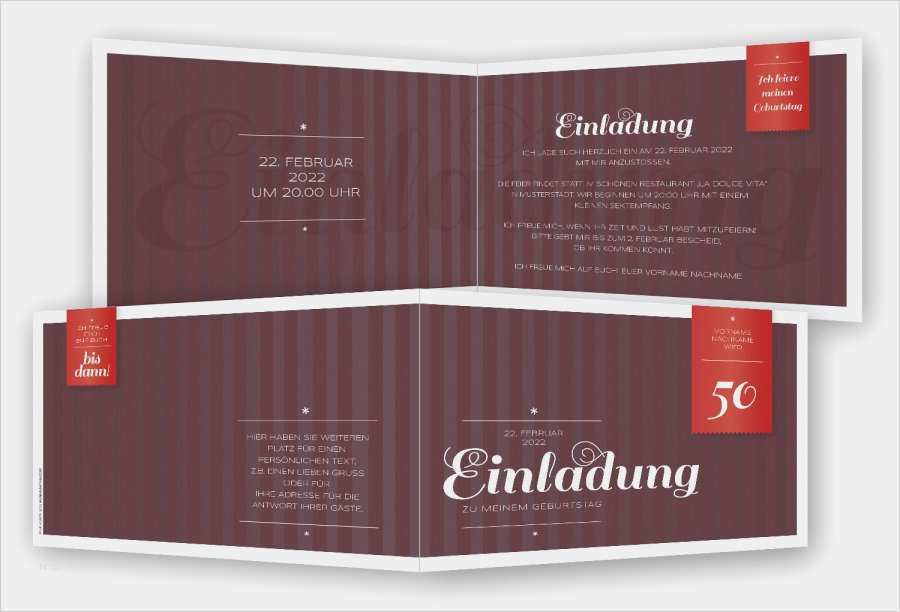 Geburtstagseinladung 60 Vorlage Schönste Einladungskarten 50 Geburtstag