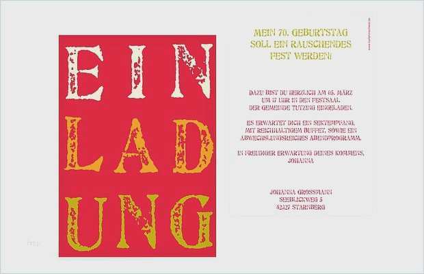 Geburtstagseinladung 70 Geburtstag Vorlage Einzigartig Geburtstagseinladung 70 Geburtstag Textvorlage – Travelslow