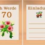 Geburtstagseinladung 70 Vorlagen Elegant Einladung Zum 70 Geburtstag