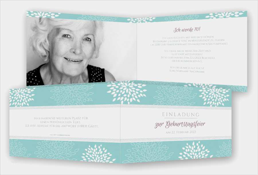 Geburtstagseinladung 70 Vorlagen Wunderbar Einladung 70 Geburtstag