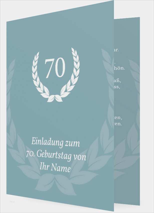 Geburtstagseinladung 70 Vorlagen Wunderbar Einladung Zum 70 Geburtstag Vorlagen