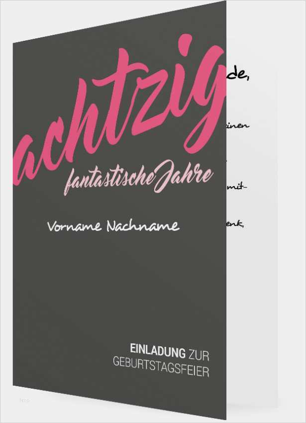 Geburtstagseinladung 80 Geburtstag Vorlage Wunderbar Vorlage 80 Geburtstag Einladungen