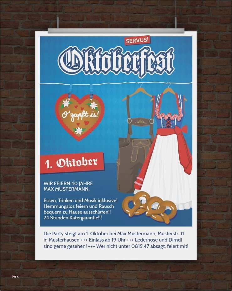 Geburtstagseinladung Bayerisch Vorlage Süß Drucke Selbst Vorlage Einladung Oktoberfest