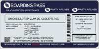 Geburtstagseinladung Boarding Pass Vorlage Hübsch Einladungskarten Zum Geburtstag