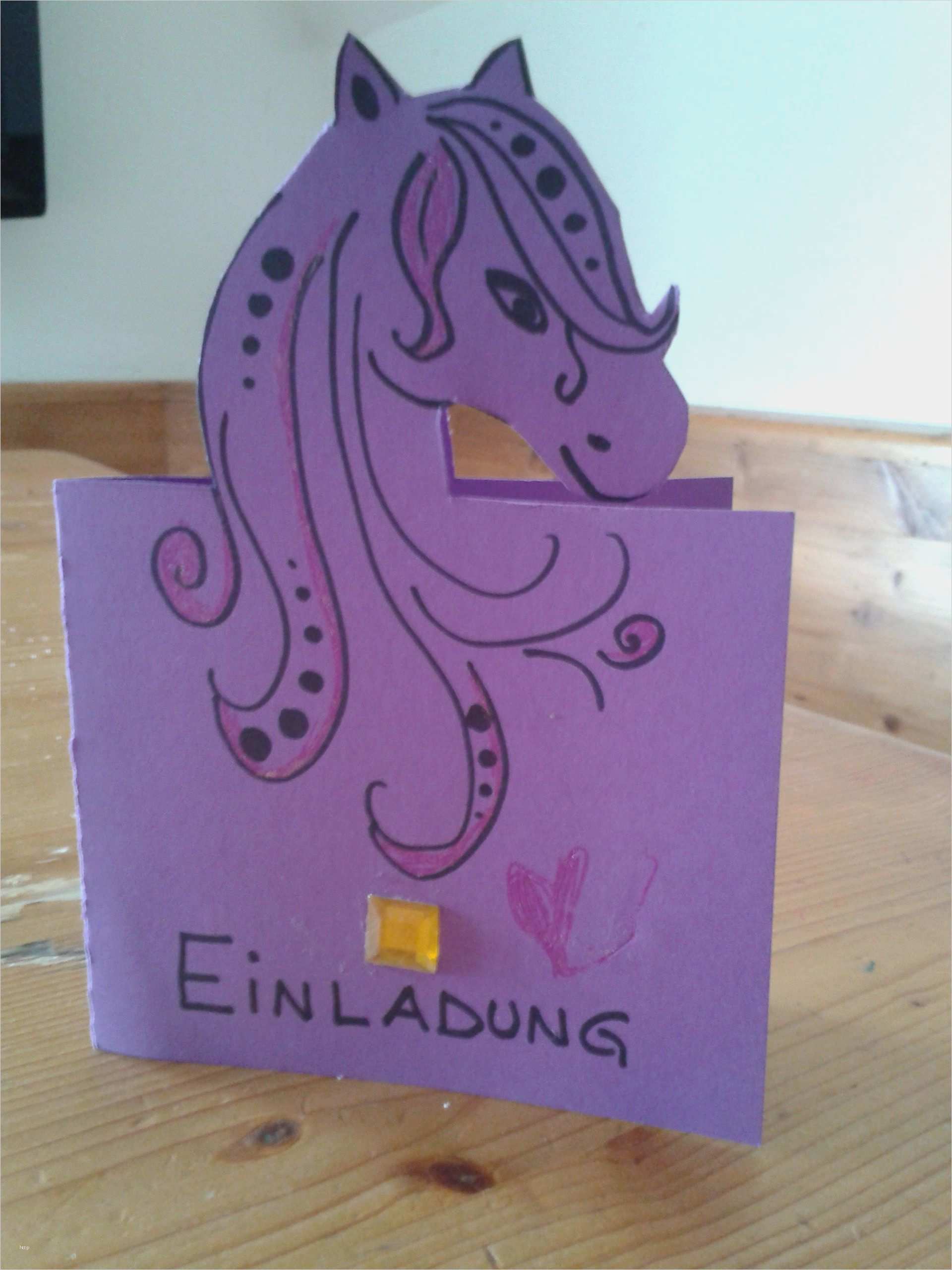 Geburtstagseinladung Einhorn Vorlage Erstaunlich Geburtstagseinladung Pferde Basteln ⋆ Geburtstag Einladung