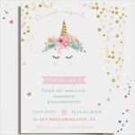 Geburtstagseinladung Einhorn Vorlage Großartig Einladung Einhornparty Magic