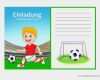 Geburtstagseinladung Fussball Vorlagen Beste Fussball Einladung Kostenlose Vorlagen Zum Ausdrucken