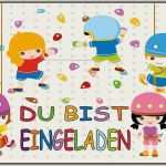 Geburtstagseinladung Kinder Vorlage Beste Einladung Kindergeburtstag Klettern Vorlage