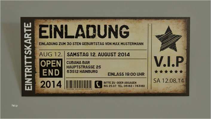 Geburtstagseinladung Ticket Vorlage Best Of Einladungskarten Als Ticket Geburtstag Vintage