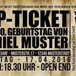 Geburtstagseinladung Ticket Vorlage Luxus Einladung 50 Geburtstag