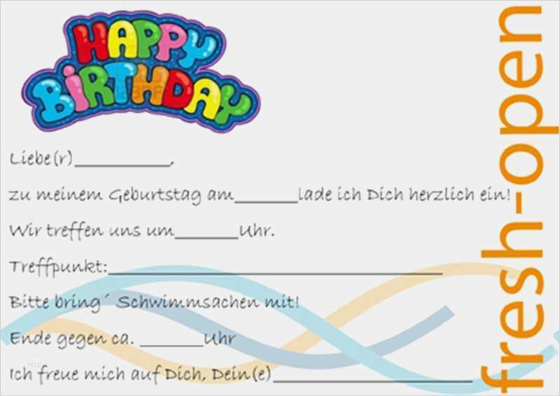 Geburtstagseinladung Vorlage Zum Ausdrucken Kostenlos Hübsch Geburtstagseinladungen Zum Ausdrucken